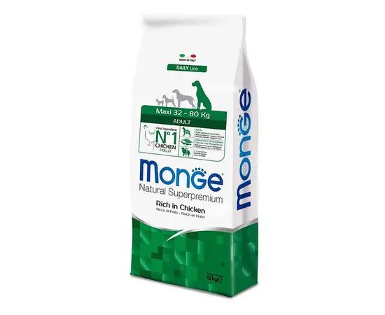 Сухой корм для взрослых собак крупной породы куриное мясо Monge 12 кг