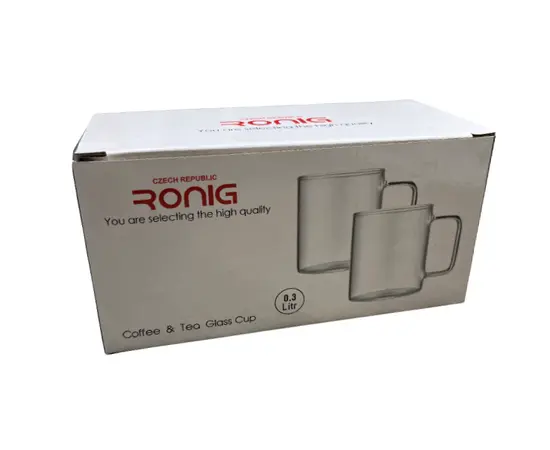 Tea and coffee glass Ronig 2pcs 350ml