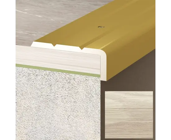 ზღურბლი Russian Profile ალუმინის 24x10/2700 მმ. თეთრი მსხალი