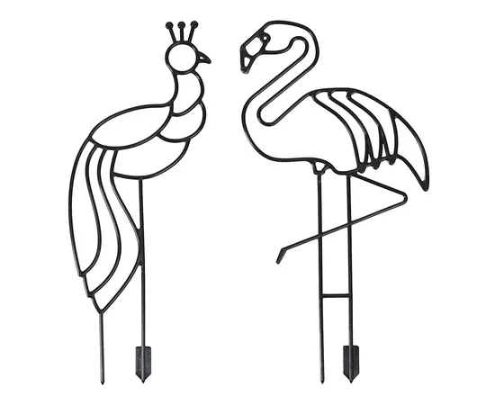 მცენარის საყრდენი Lamela 550 bird plant supports - black