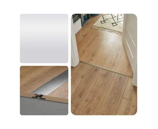 Aluminum threshold Vilo T35 Silver 35/930 mm