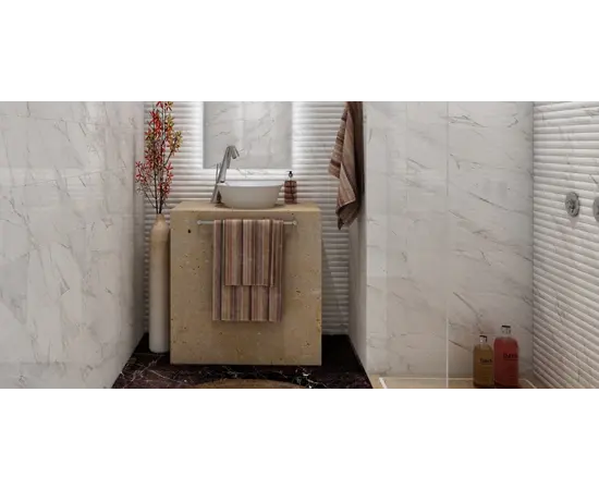 Кафель Super Ceramica CARRARA NEGRO BRILLO RVTO PR 20X60см