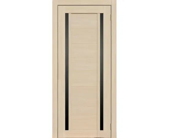 კარის ბლოკი Flydoors PVC LA STELLA 203 იფანი ლატე შუშა შავი 36×700×2150 მმ
