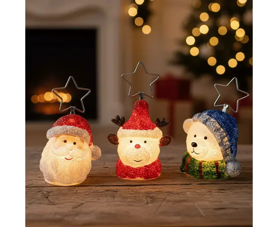 ნაძვის ხის სათამაშო holder head with star