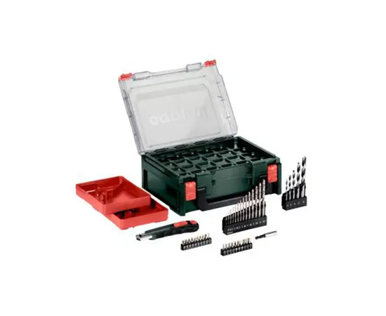 Аккумуляторная дрель-шуруповерт + набор принадлежностей Metabo PowerMaxx BS Basic