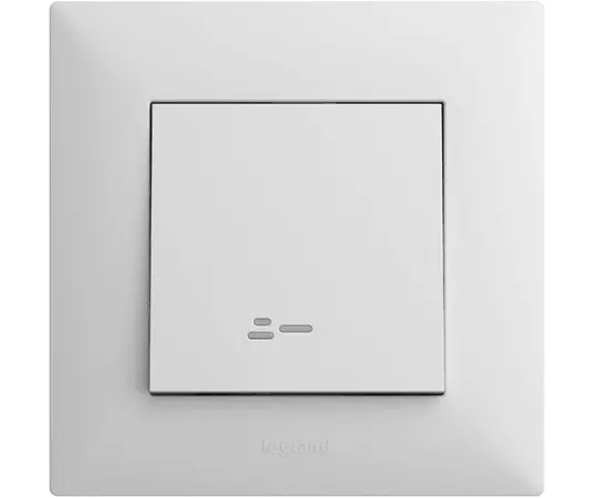 Выключатель без рамки 1-кл с освещением,белый LEGRAND