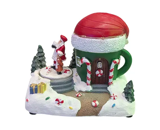 საახალწლო დეკორაცია განათებით 19x12.5x16.5 202404GU229