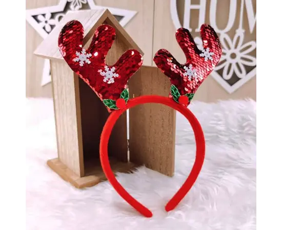 მორთულობა საახალწლო თმის სამაგრი 11x22 სმ