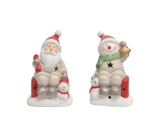 საახალწლო დეკორაცია სანტა ნათებით 1 ც 12 სმ