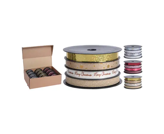 საახალწლო დეკორაცია ლენტი 10მმx4მ 3ass