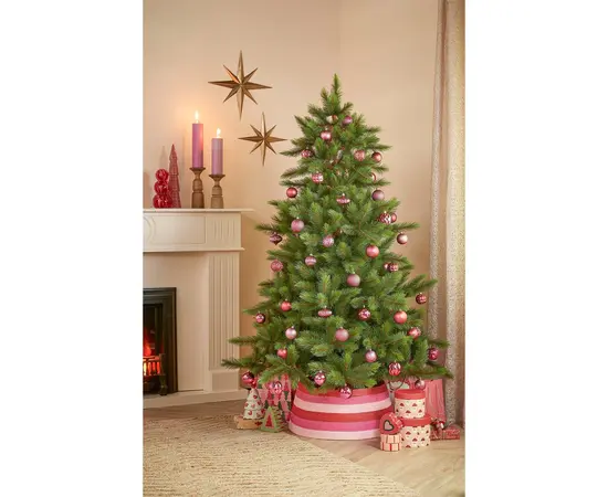 საახალწლო სათამაშო ბორდოსფერი fuchsia 60 ც 7 სმ