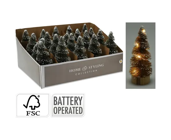 საახალწლო დეკორაცია 15 სმ green 8led