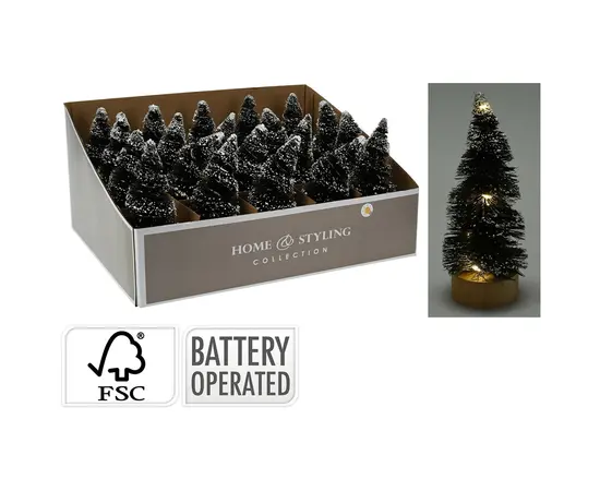 საახალწლო დეკორაცია 15 სმ black 8led