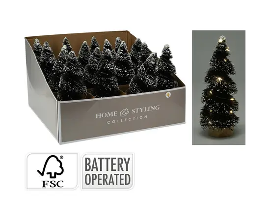 საახალწლო დეკორაცია 20 სმ black 12led