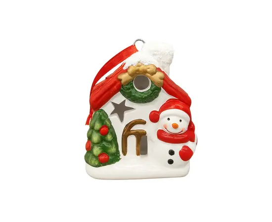 საახალწლო დეკორაცია სახლი ნათებით 6 სმ