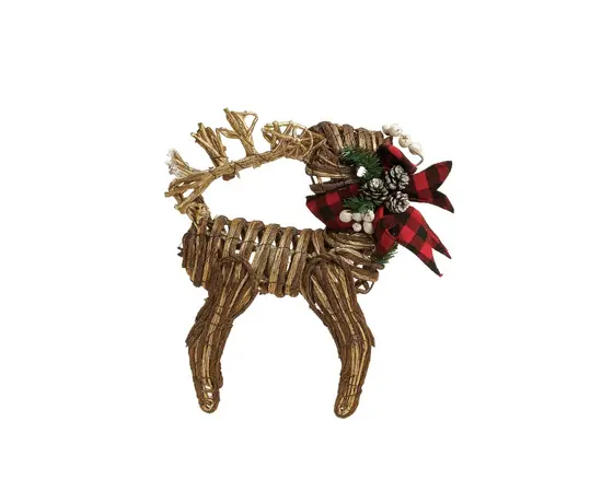 საახალწლო დეკორაცია ირემი 22SETLOS40 35 სმ