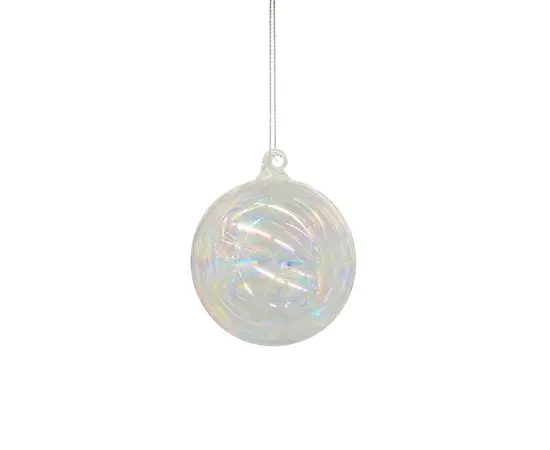 საახალწლო დეკორაცია "ბურთი" 24/72-10cm Glass creal iri ball