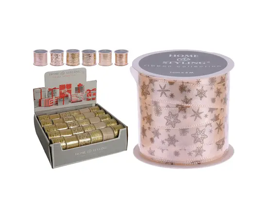 ლენტი 1x500 სმ ოქროსფერი 6ass