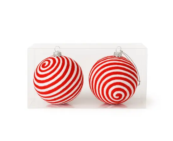 საახალწლო დეკორაცია "ბურთი" 12 სმ