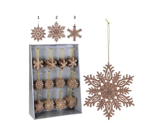 საახალწლო მორთულობა "ფიფქი" 10 სმ