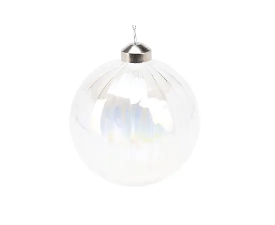 საახალწლო სათამაშო ბურთი მინის 10 სმ 2ass clr