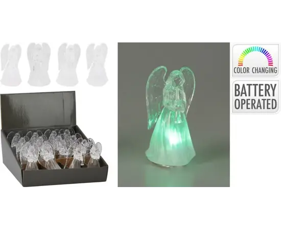 საახალწლო დეკორი "ანგელოზი" angel 11cm 4ass clr