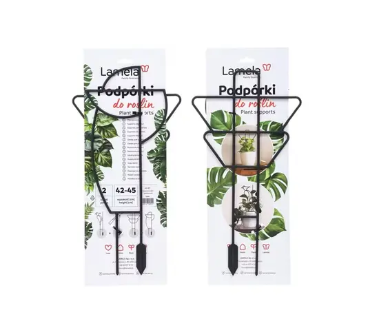 მცენარის საყრდენი Lamela 550 geometric plant supports - black