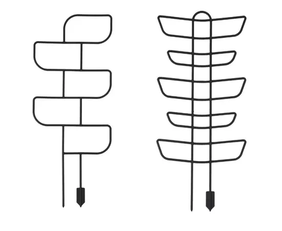 მცენარის საყრდენი Lamela 550 geometric plant supports - black