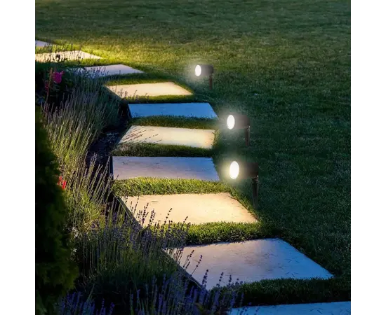 Garden light V-TAC LED 3x5.2W WI-FI RGB 3IN1+RGB black IP65 3015