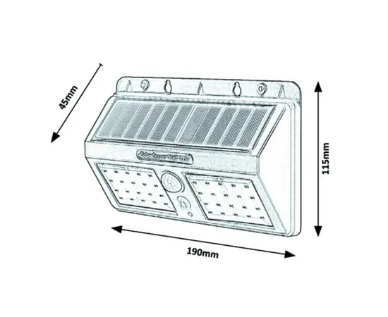 Светильник на солнечной батарее Rabalux Ostrava 7881 LED IP44 2.4W