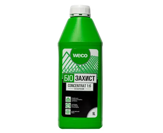 Antiseptic concentrate for wood Weco 1:6 colourless 1 l
