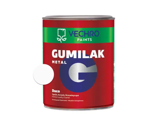 Oil paint for metal Vechro Gumilak metal white glossy 750 ml