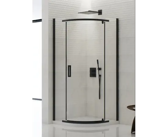 საშხაპე კუთხე New Trendy New Komfort black K-0469 90x90x195სმ-6მმ