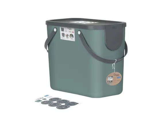 ნაგვის დასახარისხებელი კონტეინერი Rotho Albula მწვანე 25 ლ