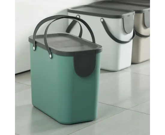 ნაგვის დასახარისხებელი კონტეინერი Rotho Albula მწვანე 25 ლ