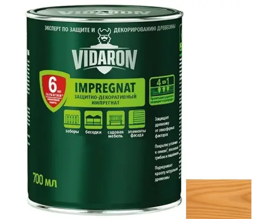 Wood impregnation Vidaron Impregnat 700 ml V04 walnut