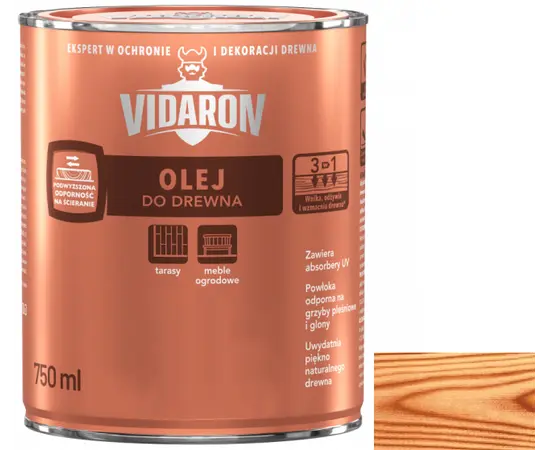 Wood oil Vidaron 750 ml D02 teak natural