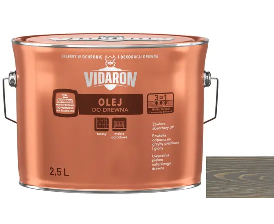 Wood oil Vidaron 2.5 l D05 gray anthracite