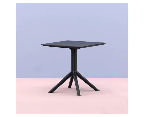 Стол черный Sky Pearl 74x70 см
