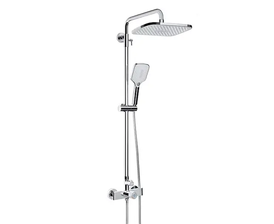 საშხაპე სისტემა შემრევით Rubineta Veneto + Easy Push-15 Chrome