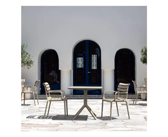 Кресло Paris 84x59x58 см cеро-коричневый