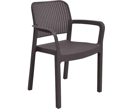 Plastic chair Allibert Samanna 53x58x83 cm brown