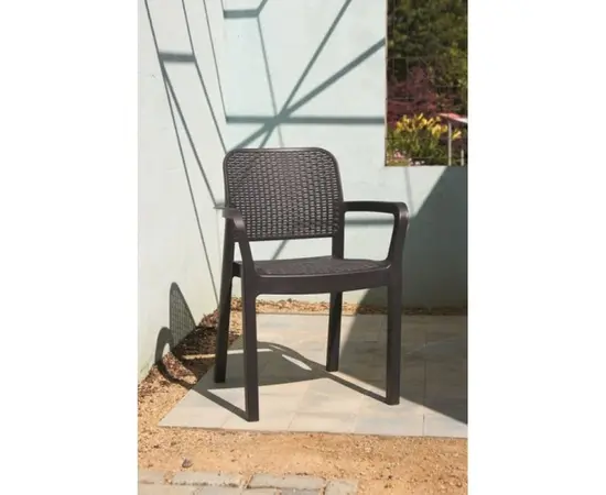 Plastic chair Allibert Samanna 53x58x83 cm brown
