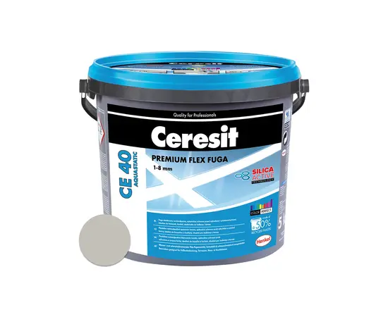Затирка Ceresit Aquastatic CE 40 2 кг серебристо-серая