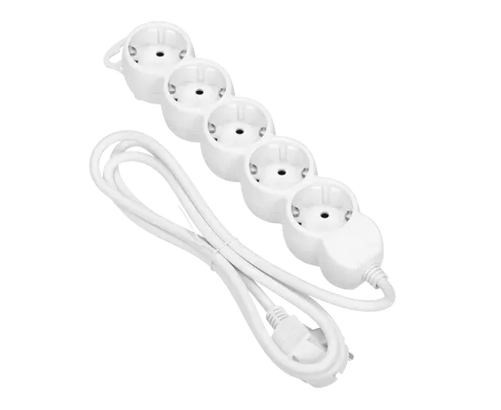 დამაგრძელებელი ORNO 5х3მ 3x1.0მმ Schuko თეთრი