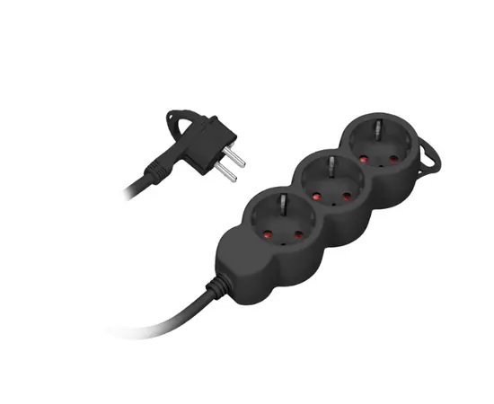 დამაგრძელებელი VIRONE 3 5მ 3 1.5მმ² Schuko შავი