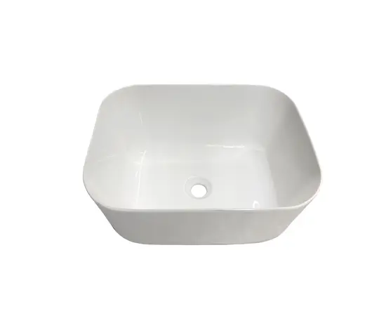 Overlaid washbasin 78730 Glossy White square 500x390x255 mm
