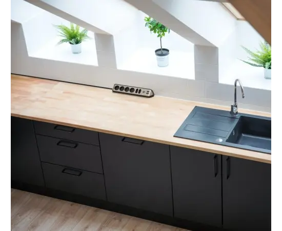 დამაგრძელებელი კუთხე 6 Brennenstuhl 2მ 2 USB ვერცხლისფერი შავი