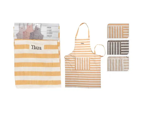 Apron Koopman COTTON STRIPE 3ASS CLR