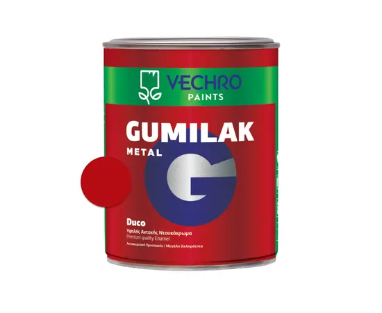 Oil paint for metal Vechro Gumilak metal No 651 red glossy 750 ml